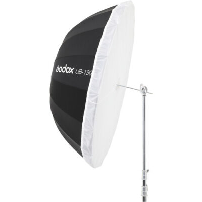 Godox UB-130W 130cm Parabolic Umbrella (White) + Diffusion
